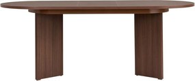 Сгъваема трапезна маса с допълнителна плоча от декор от орех 90x160 cm Sorell – Kalune Design