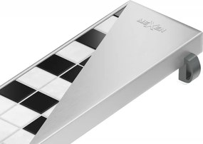 Mexen Flat M13 маскировка 2в1 за линеен отвод 80 см, инокс - 1019080