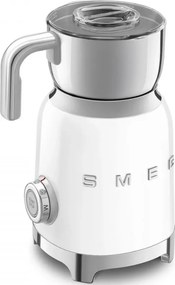 Уред за разпенване на мляко Smeg MFF11WHEU, 500 W, 600 мл, 8 програми, Подвижна кана, Автоматично изключване, Бял