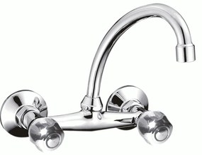 Смесител за кухня КЛИЕР ICF 5015838C M7119, месингов, хром, 15.4х15х10.7см