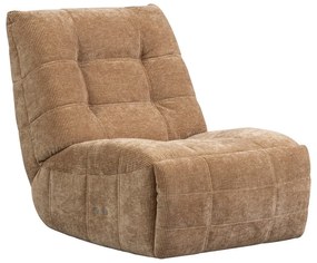 Светлокафяво кресло с регулируем наклон от рипсено кадифе Hein – WOOOD