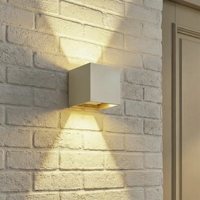 Модерна външна стенна лампа бежова с LED 2-светлинна IP54 - Едуин