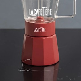 Червен чайник от неръждаема стомана за мока 0,29 л La Cafetiere Verona - Kitchen Craft