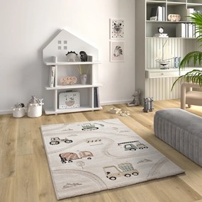 Бежово детско килимче за игра 120x170 cm Clown – Universal