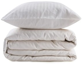 Кремаво памучно спално бельо от сатен за единично легло 140x200 cm Lilyum - Mijolnir