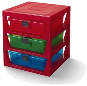 Червен органайзер с 3 чекмеджета Storage - LEGO®