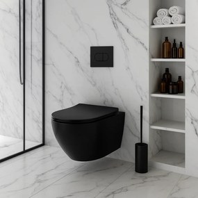 тоалетна чиния Rea Carlo Mini Tornado NF BLACK MATT