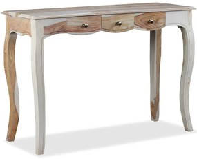 244347 vidaXL Конзолна маса с 3 чекмеджета, акация масив, 110x40x76 cм