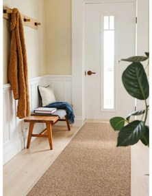 Светлокафява пътека подходяща за пране 80x240 cm Rocco Caramel – Elle Decoration