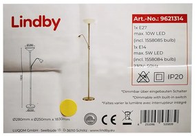 Lindby - Лампион JOST 1xE27/10W/230V + 1xE14/5W