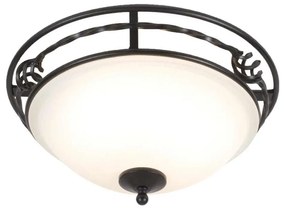 Elstead PB-F-A-BLACK - Плафон PEMBROKE 2xE27/60W/230V