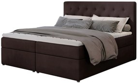 Тапицирано легло Delande-140 x 200-Kafe