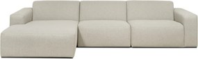 Бежово-кремав ъглов диван (ляв ъгъл) Roxy – Scandic