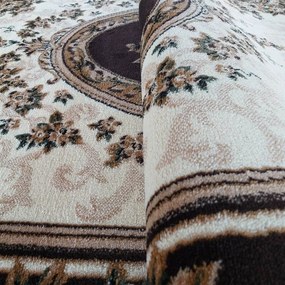 Ексклузивен овален килим в кафяво