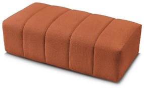 Теракотена табуретка от прежда с примки от букле Annecy – Bobochic Paris