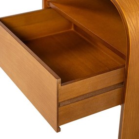 Нощно шкафче с рафтове в естествен цвят Momo – WOOOD