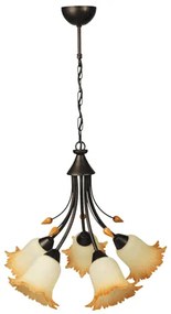 Полилей БАРСЕЛОНА, патина, 5xE27