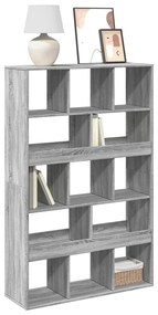 3309371 vidaXL Библиотека, сив сонома, 100x33x156,5 см, инженерно дърво