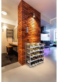 Сива пластмасова стойка за вино Vario - Rotho