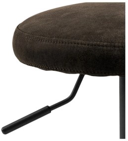 Сив тапициран бар стол с регулируема височина (височина на седалката 62 cm) Finch – Actona