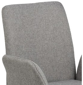 Сив тапициран трапезен стол с подлакътници Naya – Actona