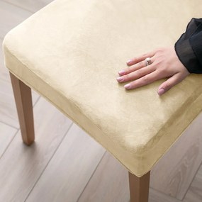 Бежови ластични покривала за стол в комплект от 4 бр. 48 cm Sento – Restilo