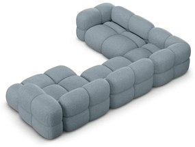 Светлосин ъглов диван (ляв ъгъл/U форма) Loretto – Cosmopolitan Design