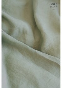 Детски зелен ленен чаршаф Nature, 60 x 120 cm - Linen Tales