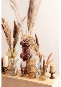 Сива многослойна свещ, височина 7,5 cm Layered Circles - PT LIVING