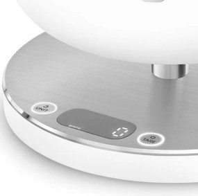 Кухненска везна Smeg Collezione KSC01WHMWW, До 5 кг/5 л, ТАРА, LED дисплей, Противоплъзгаща се основа, Автономия до 36 часа, Бял мат