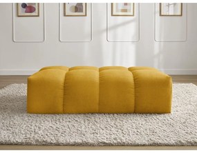 Табуретка от прежда с примки от букле в цвят горчица Everest – Bobochic Paris