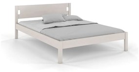 Двойно легло от борова дървесина 160x200 см в бял цвят Laxbaken - Skandica