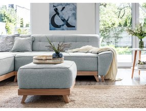 Светлосива табуретка за крака Dazzling Daisy - Miuform