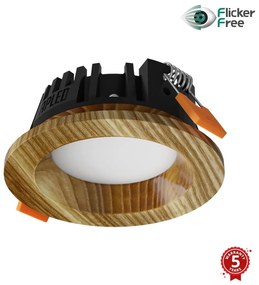 APLED - LED Лампа RONDO WOODLINE LED/3W/230V 3000K Ø 9 см пепел масивнo дървo