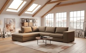 Ъгъл диван Carla-Right-260φ 200β-Sand