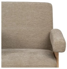 Бежово шенилово кресло Rest – Ixia