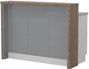 Островна кухненска пейка Hudson-Length: 135 cm.-Gray-Carini Wallnut