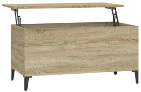 819591 vidaXL Кафе маса, дъб сонома, 90x44,5x45 см, инженерно дърво