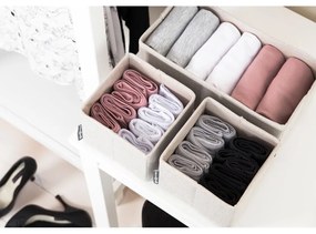 Комплект от 3 бежови органайзера за чекмеджета - Bigso Box of Sweden