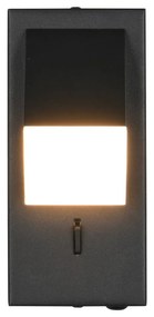 Матово черно LED стенна лампа Raglan – Trio