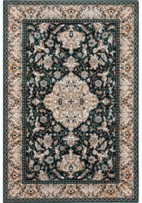 Зелен вълнен килим 133x180 cm Lauren - Agnella