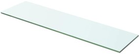 243822 vidaXL Плоча за рафт, прозрачно стъкло, 60 x 12 см