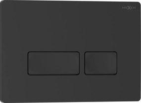 Mexen Tex 04 бутон за промиване, черен матов - 6104-02