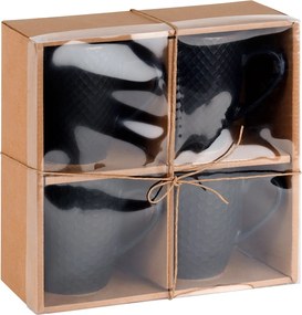 Комплект от 4 чаши с капацитет 400мл, черни