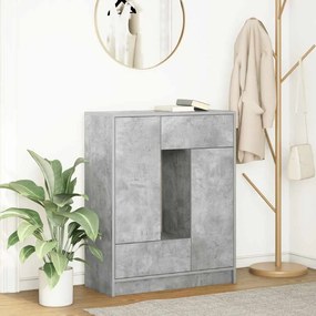Sonata H Бюфет с чекмеджета и вратички, бетонно сив, 73x31x90 см