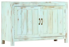 247763 vidaXL Сайдборд, светлосин, 110x35x70 см, мангово дърво масив