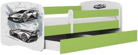 Детско легло Babydreams Cartoon-Prasino-160 x 80-Auto