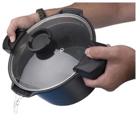 Pfluon Granit съд с незалепващо покритие и стъклен капак Pasta , 5,5 л Grande - Orion