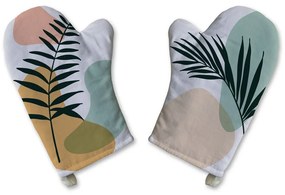 Комплект от 2 памучни кухненски ръкавици Botanical Art - Butter Kings
