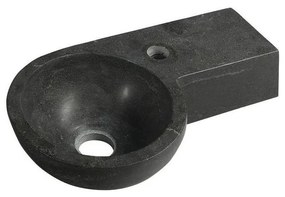 Sapho - Ъглова стенна мивка BLOK 40x23 см дясна/антрацит